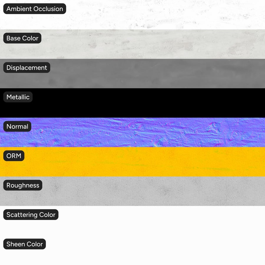 Tire Marks and Footprints on Snow Texture