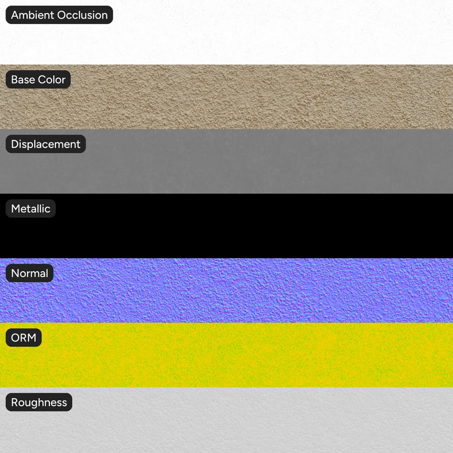 Rough Cast Stucco Wall Texture, Sandy Beige