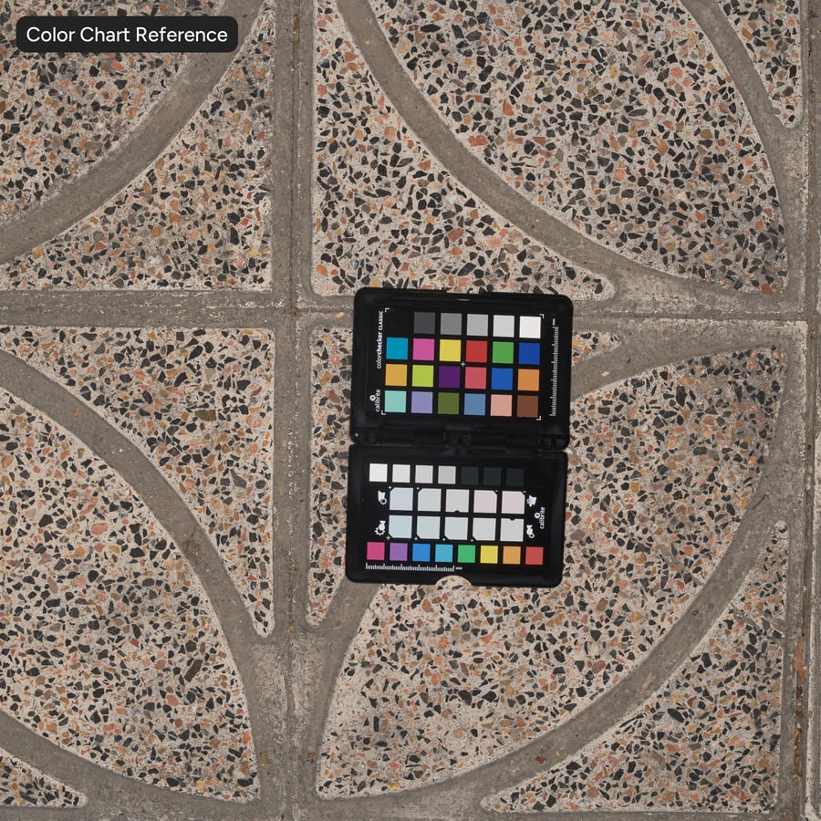 Kvetinový vzor brúsený agregát betónová textúra chodníka