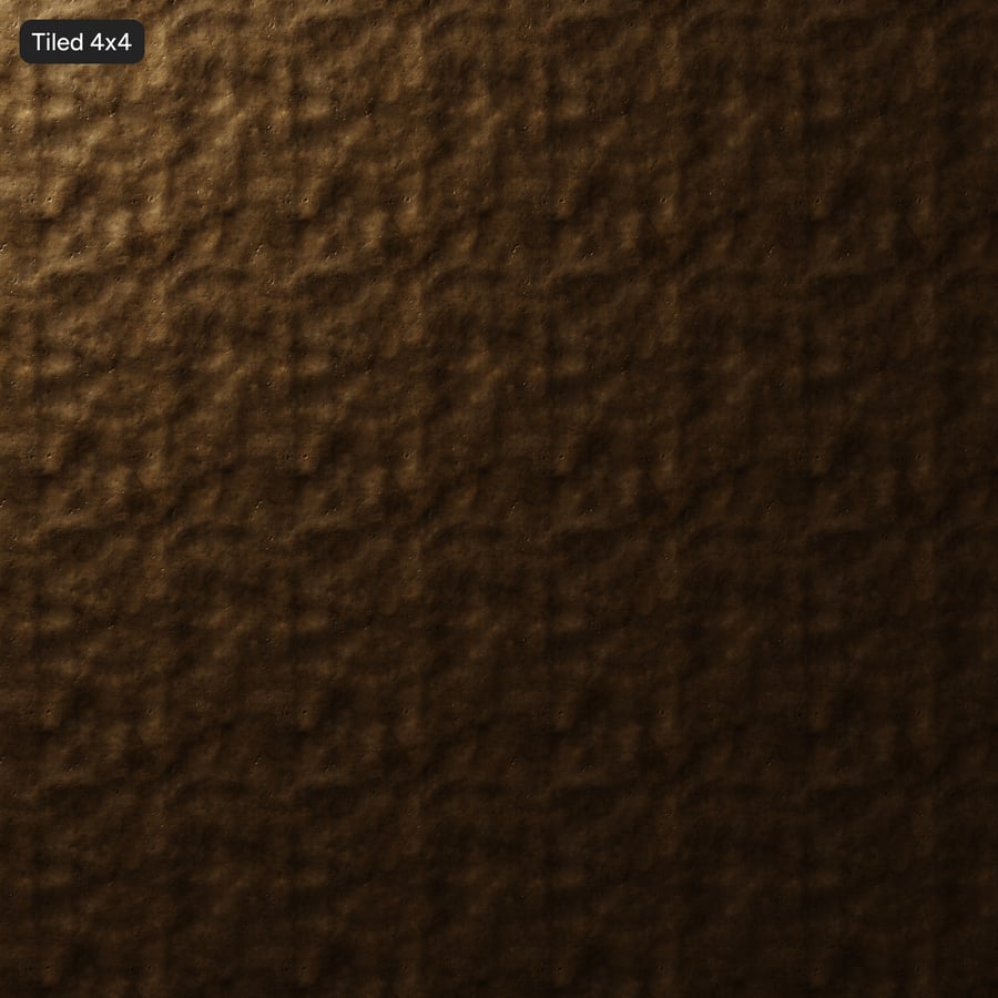 Textura de bronze fundido à mão