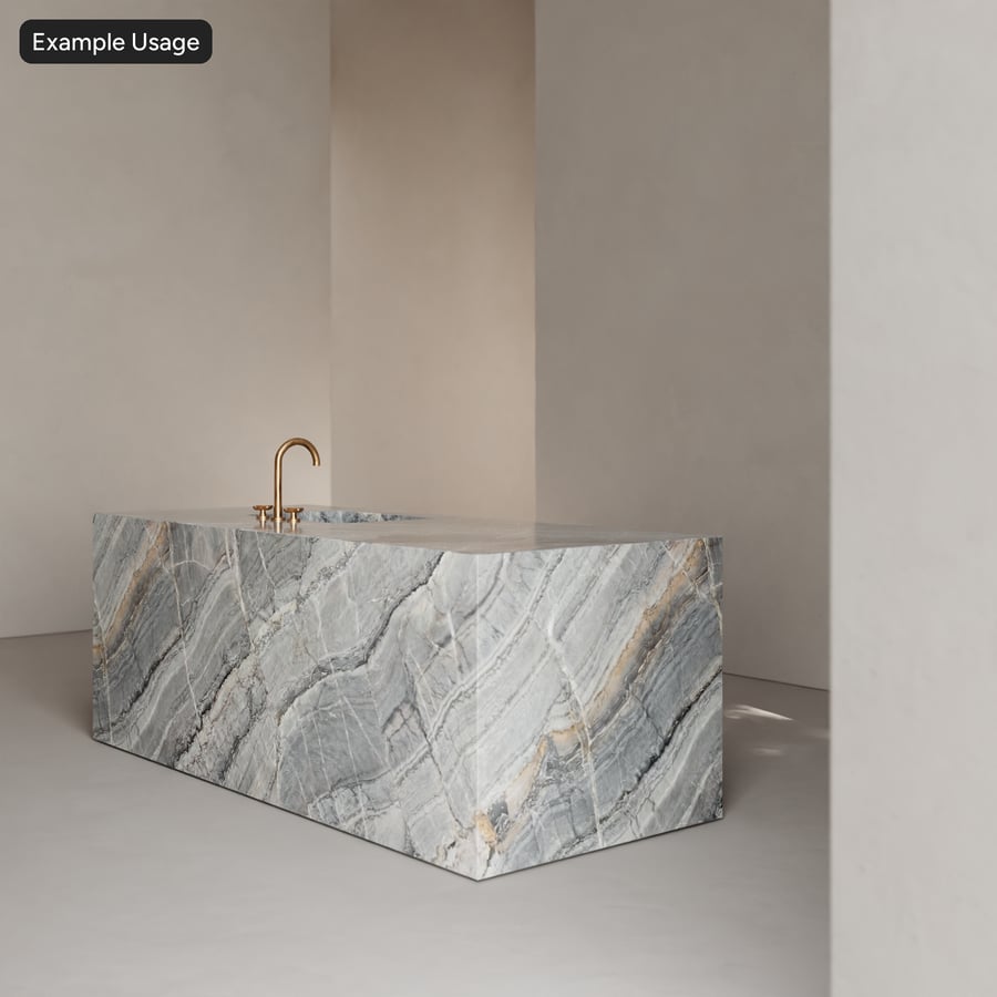 Polished Marble Ceramic Slab Texture, Grey