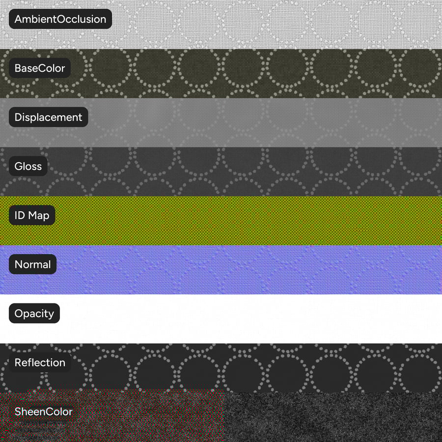 Tambourin Hallingdal-Muster Möbelstoff Textur, dunkelstes Grün