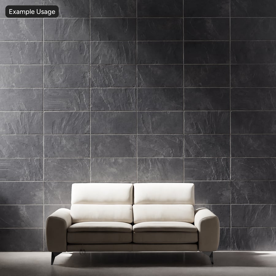 Texture murale en carreaux d'ardoise rectangulaires