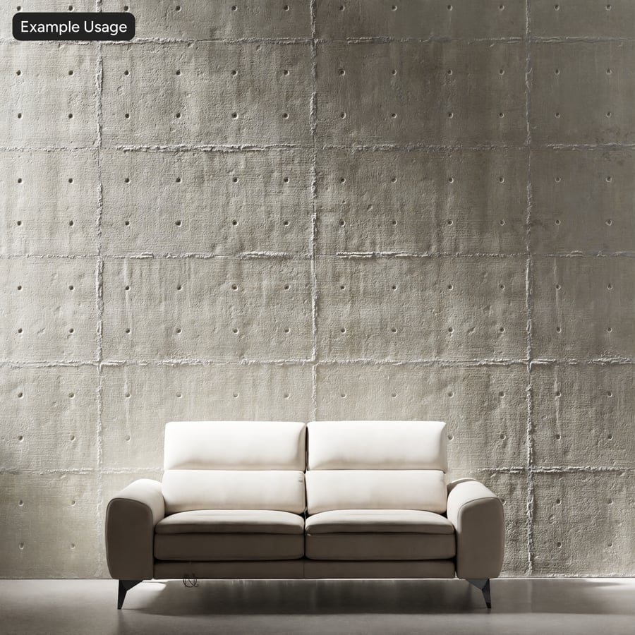 Worn Matte Panel with Tie Hole Concrete Texture