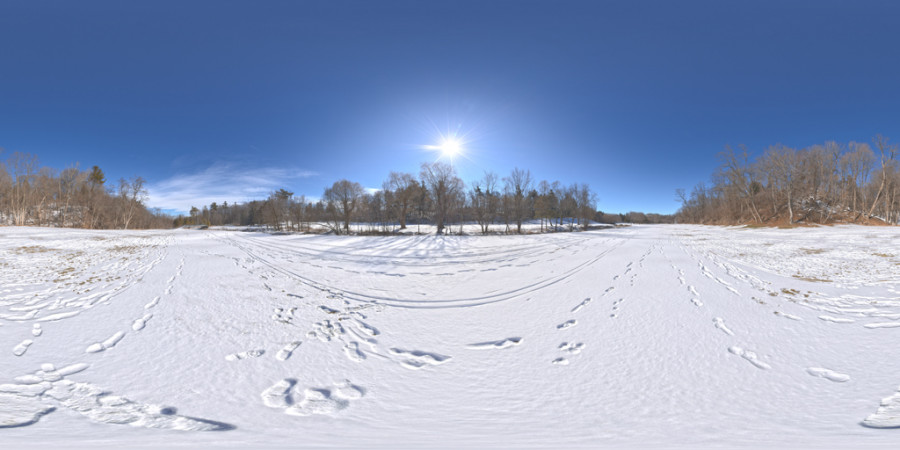 Hdr Outdoor Field Winter Day Clear 002