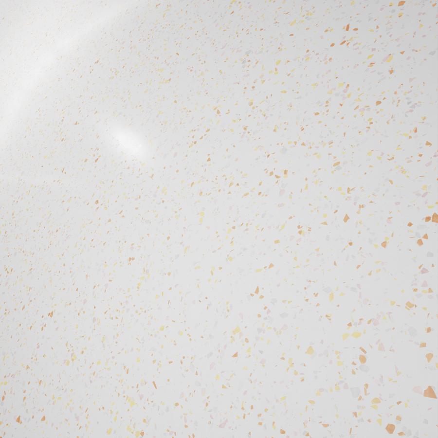 Speckled Tutti Frutti Terrazzo Texture, White