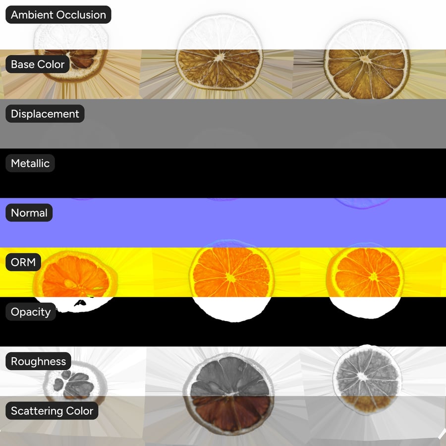 Atlas de la texture des fruits cuits au four