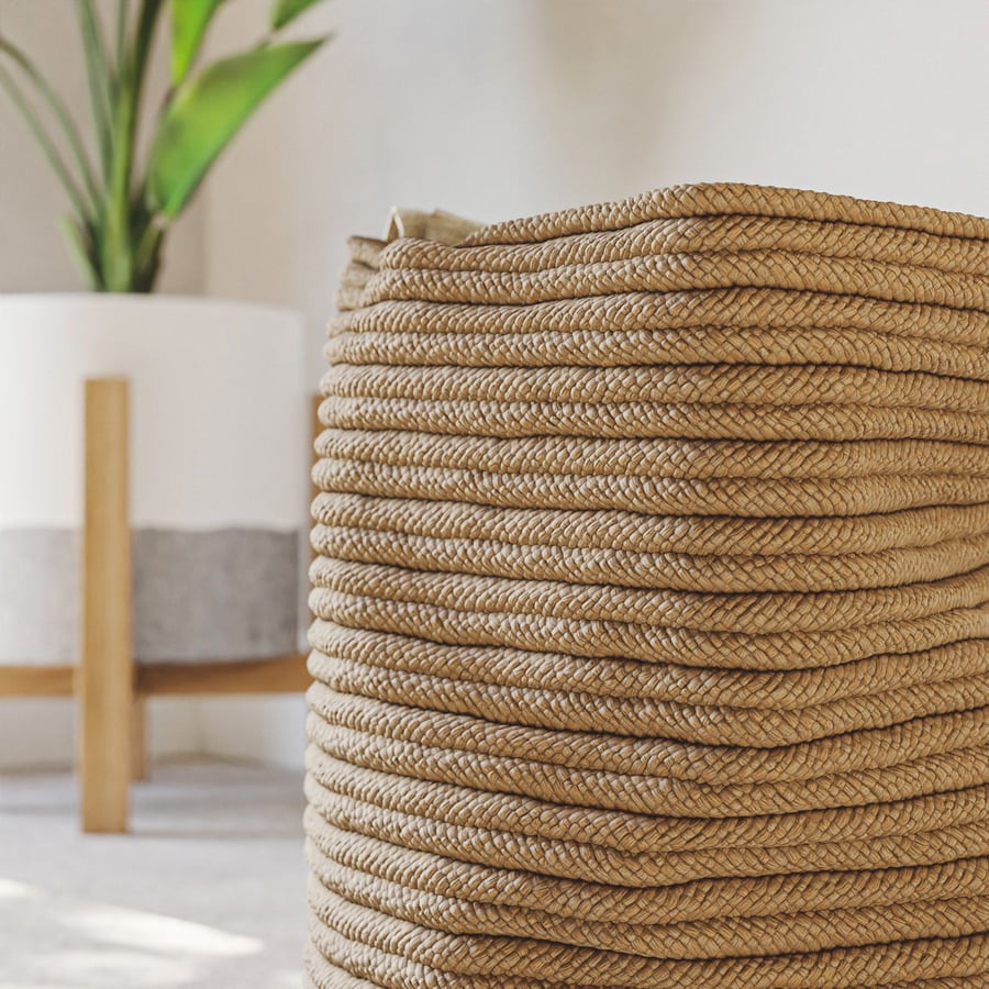 Chevron Jute Weave Texture