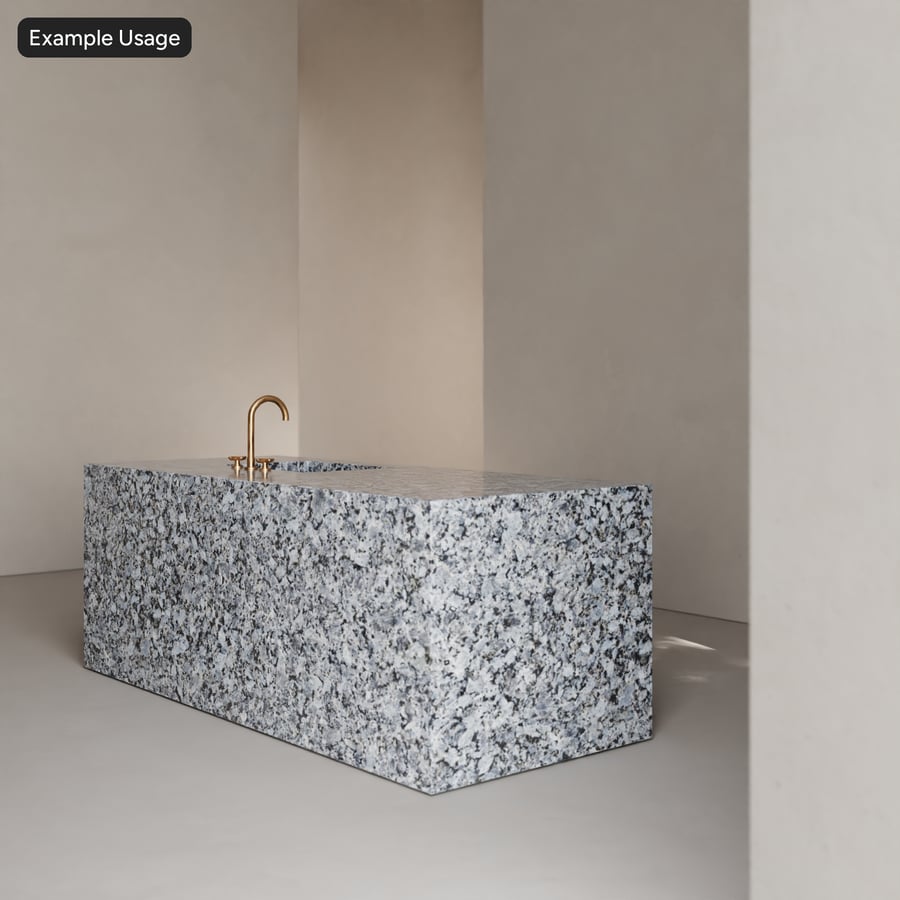 Polished Granite Stone Texture, Ash Blue