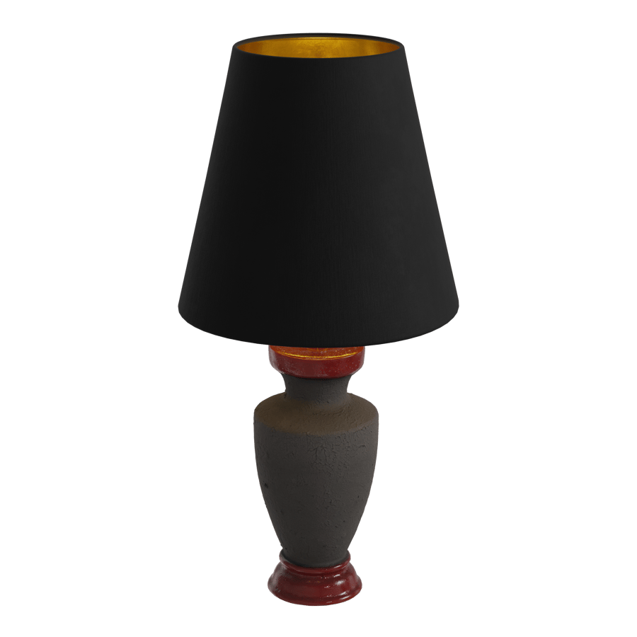 Eno Ceramic Arrius Shade Lamp Model, Black