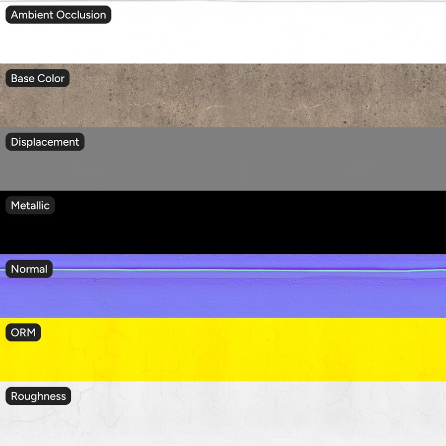 Weathered Two Tone Rendered Boundary Wall Texture, Beige