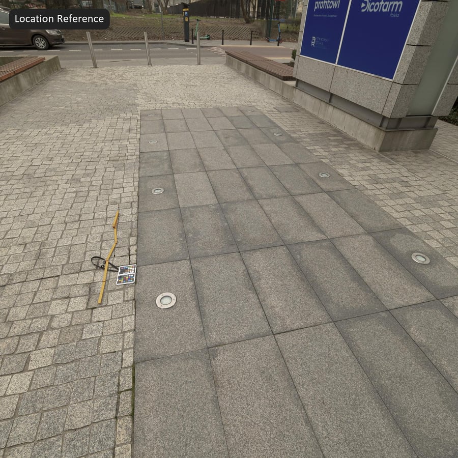 舊式啞光花崗岩人行道紋理