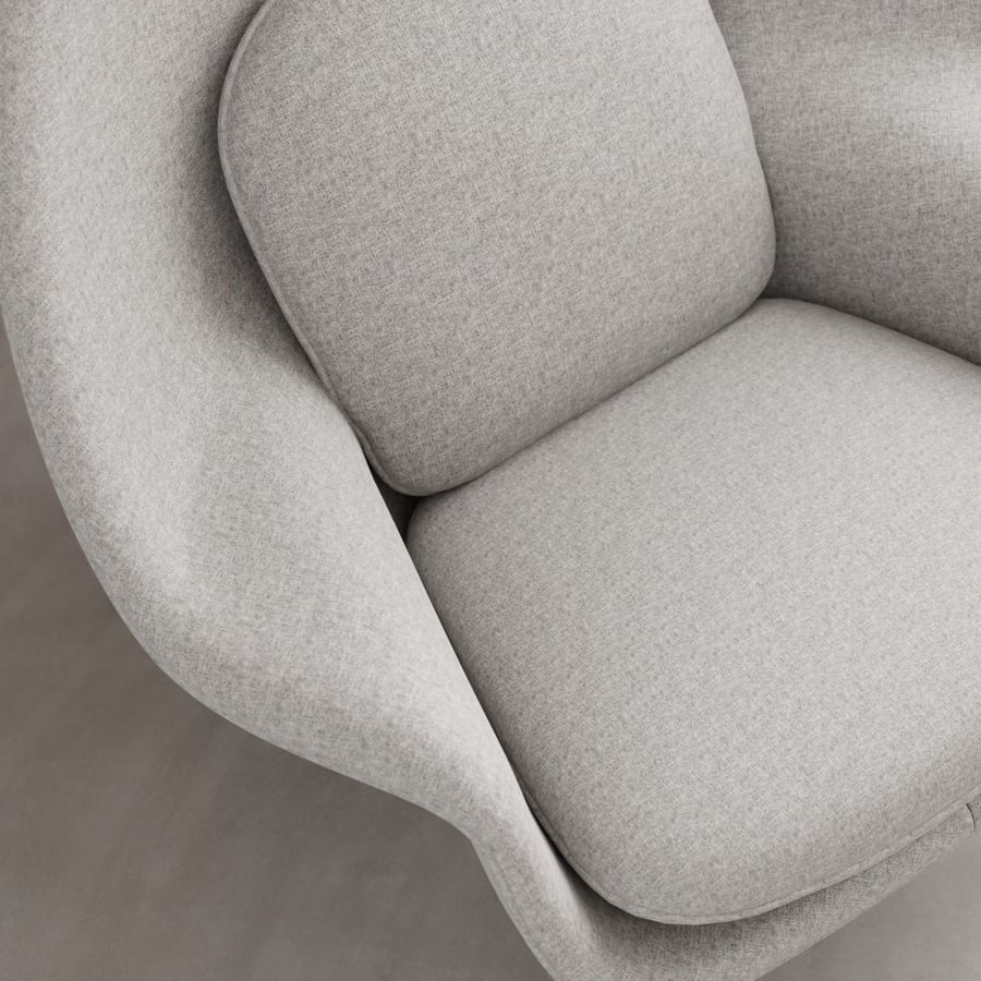 Plain Flat Upholstery Fabric Texture, Grey