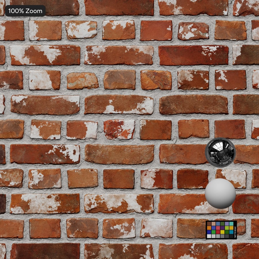 Reclaimed English Bond Brick Wall Texture