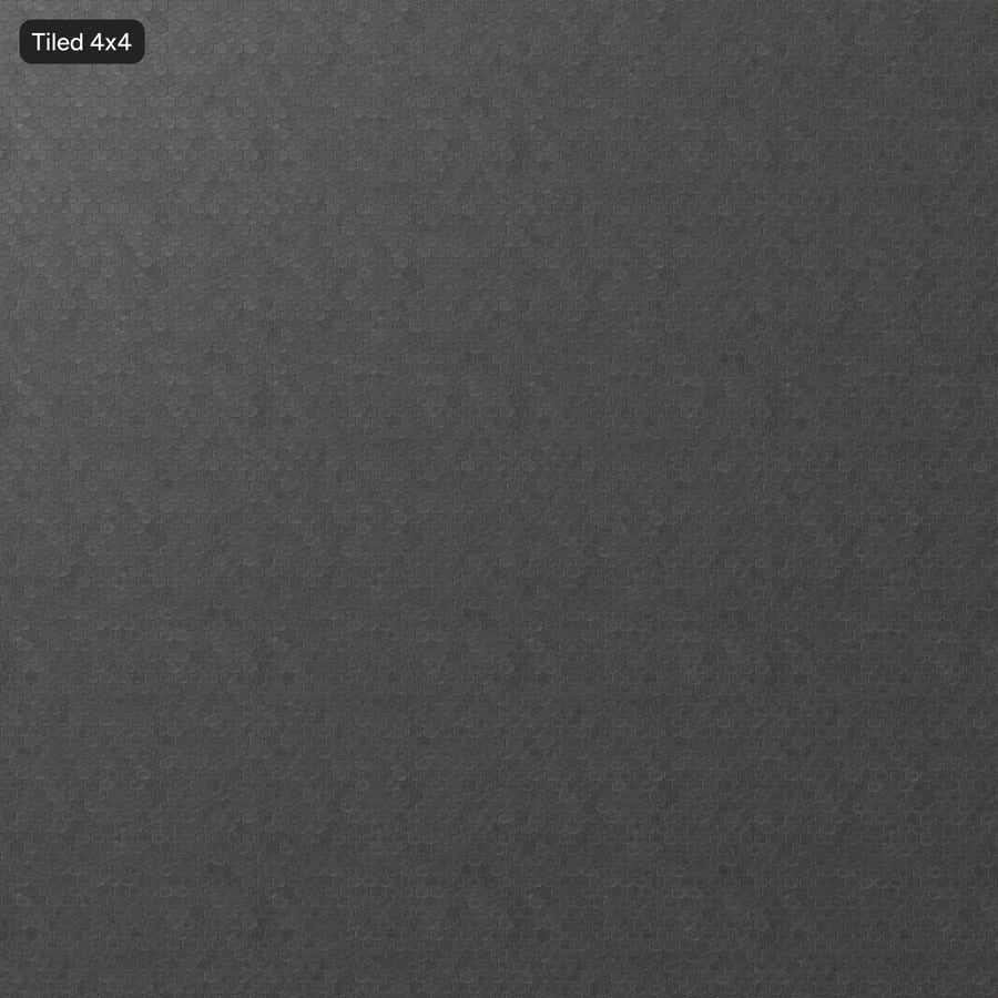 Textura Scalloped Roof Shingle, preto