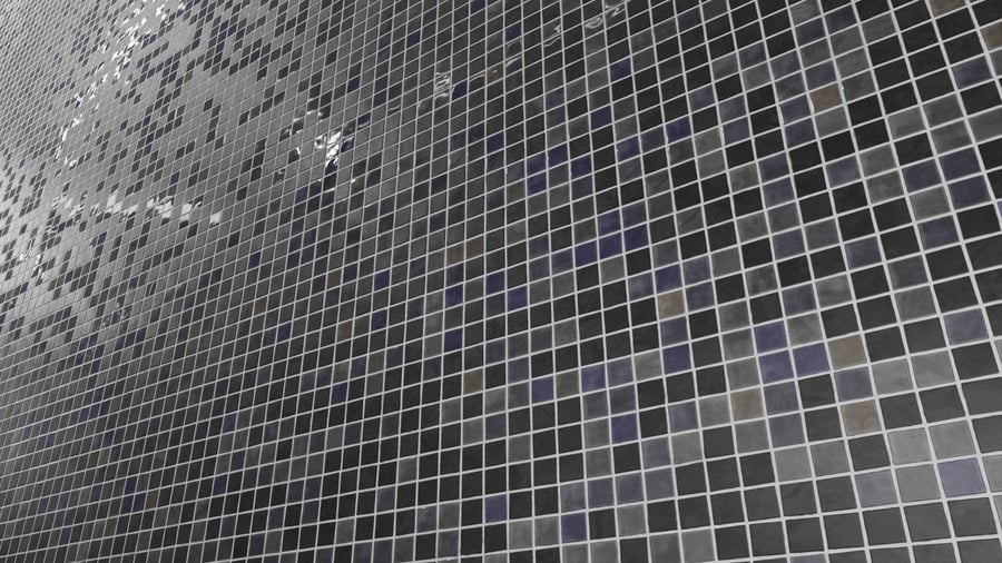 Textura de azulejo quadrado cerâmico brilhante, azul carvão