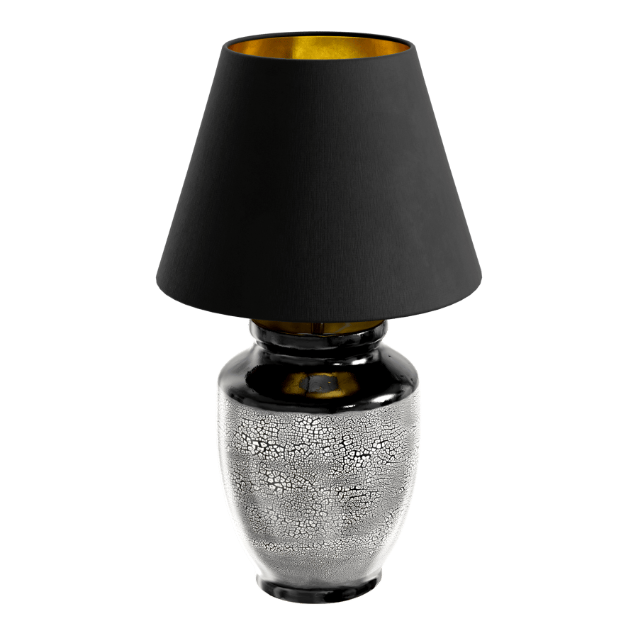 Eno Ceramic Skaro Cobble Shade Lamp Model, White