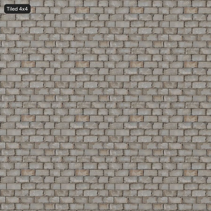 Shoddy Running Concrete Block Wall Texture