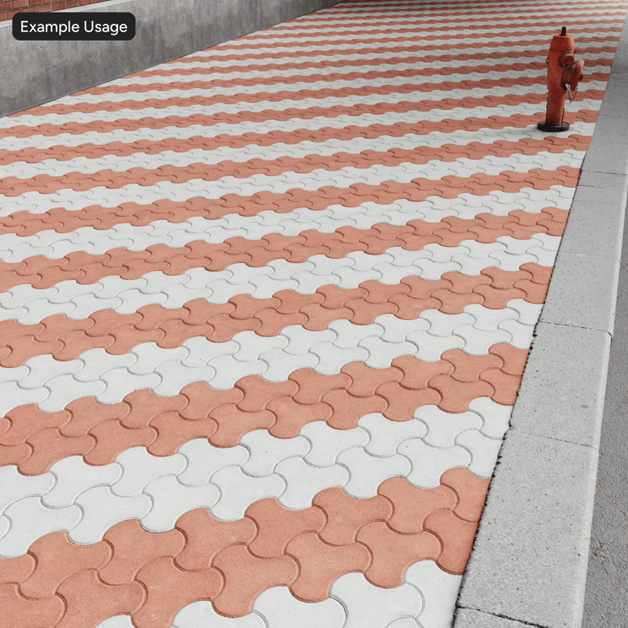 Textura Milano Paver, Listrado Vermelho