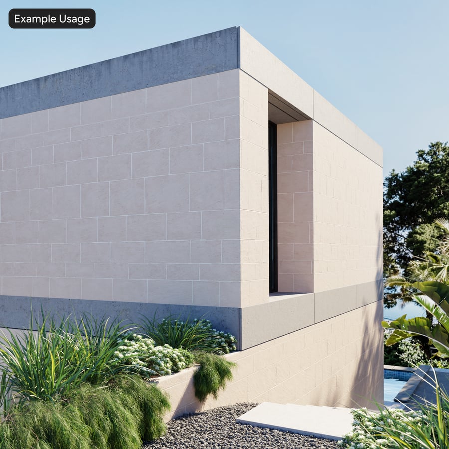 Rectangular Staggered Ceramic Wall Tile Texture, Beige