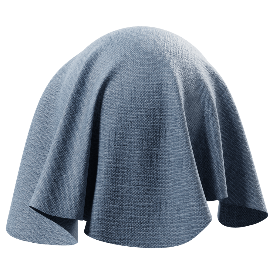 Plain Chenille Upholstery Fabric, Blue - Poliigon