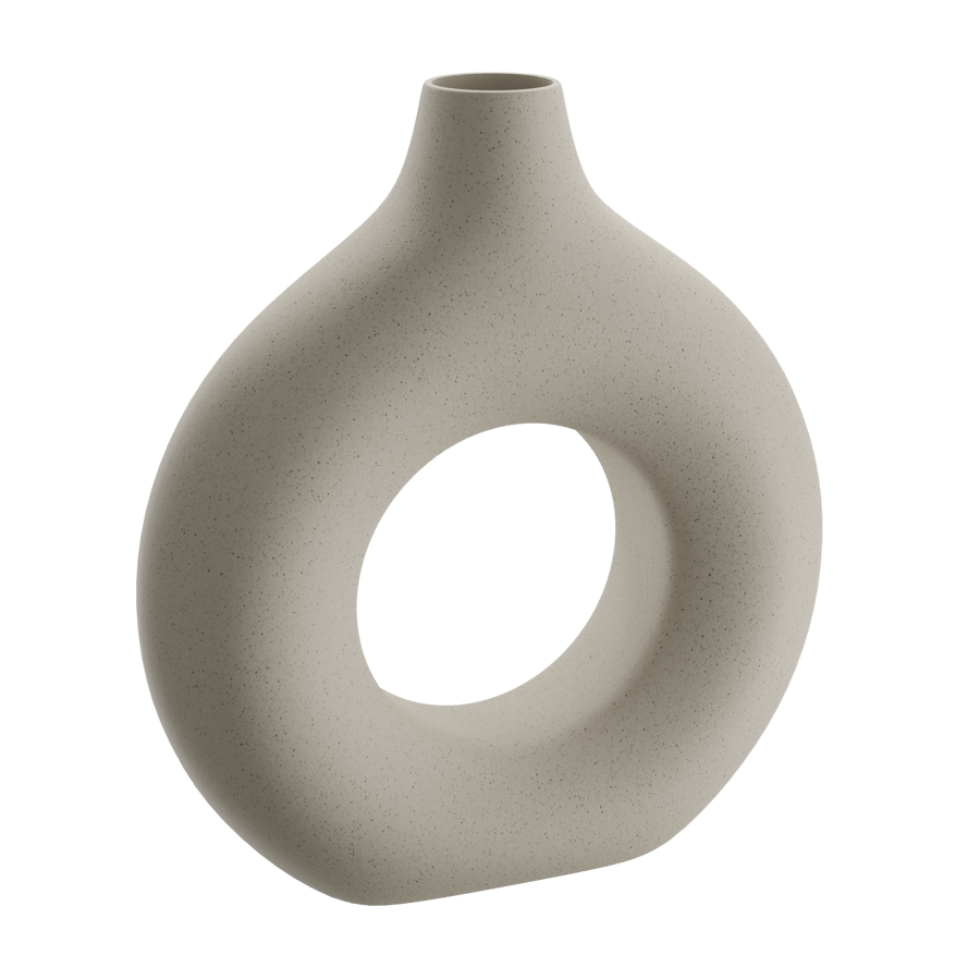 Abstract Circular Ceramic Vase Model