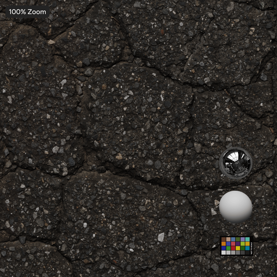 Cracked Asphalt Texture