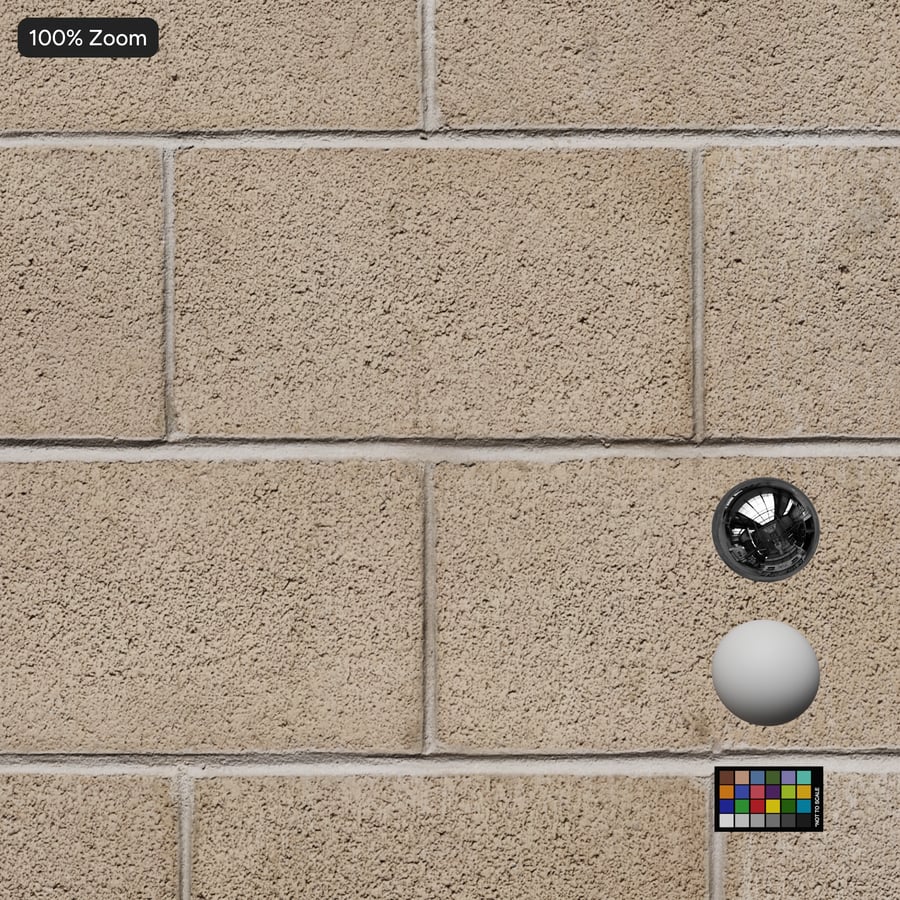 Smooth Running Cinder Concrete Wall Texture, Beige