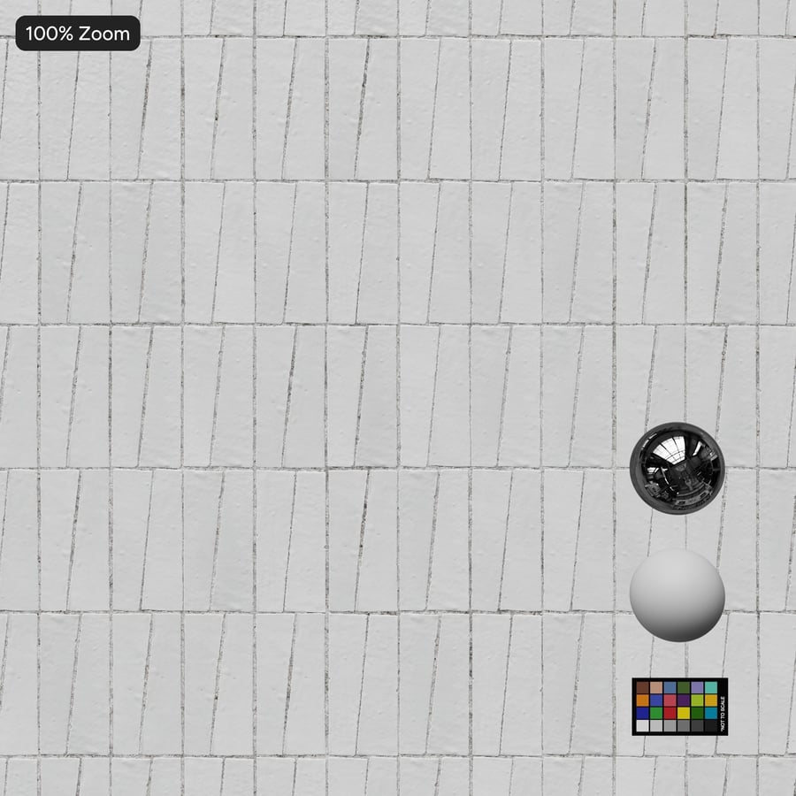 Staplad trapetsformad Zellige Matte Tile Texture, vit