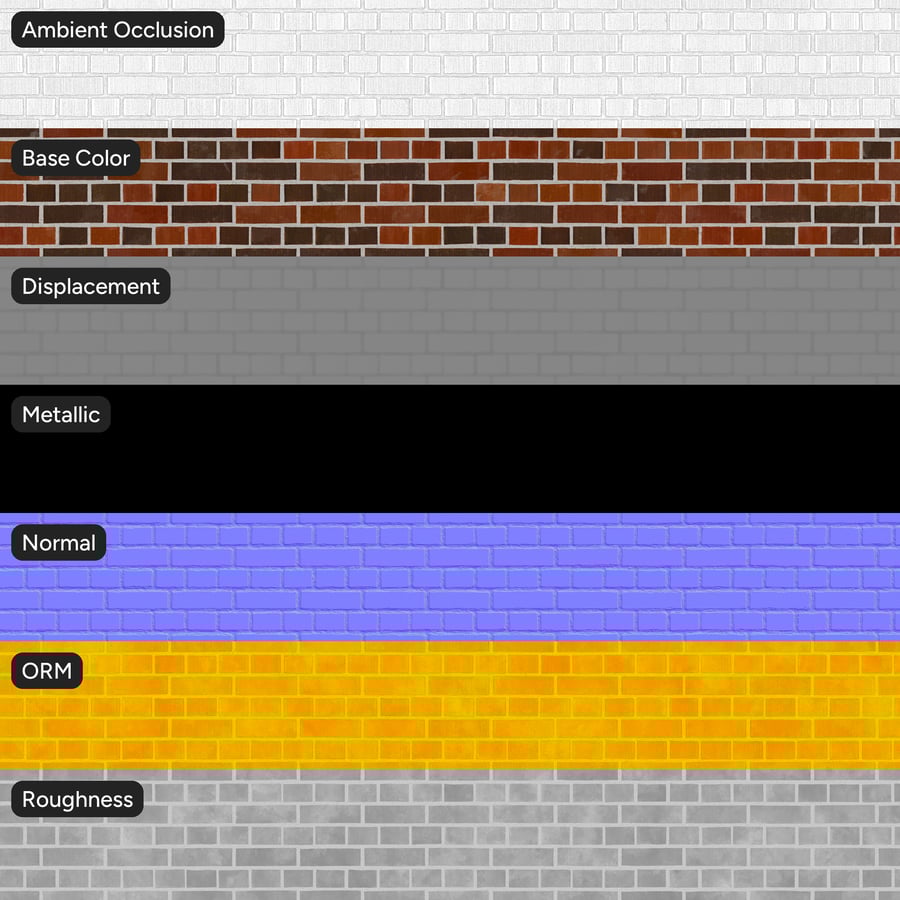 English Bond Brick Wall Texture, Red and Black