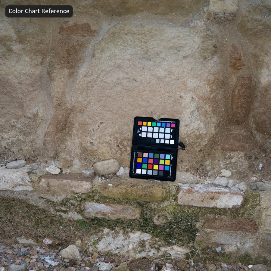 Old Limestone Rubble Wall Texture, Pale Sand