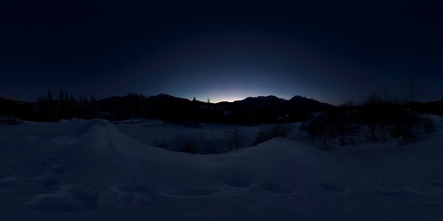 Hdr Outdoor Snow Mountains Evening Clear 001