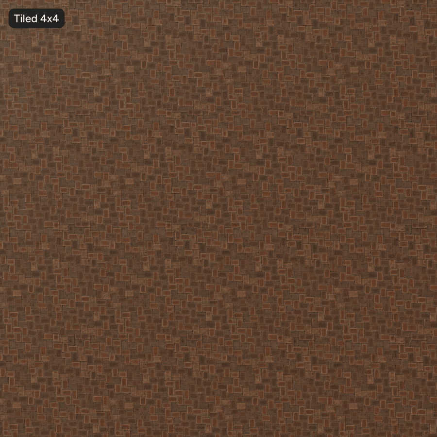 Cihlová dlažba Split Herringbone Texture, červená