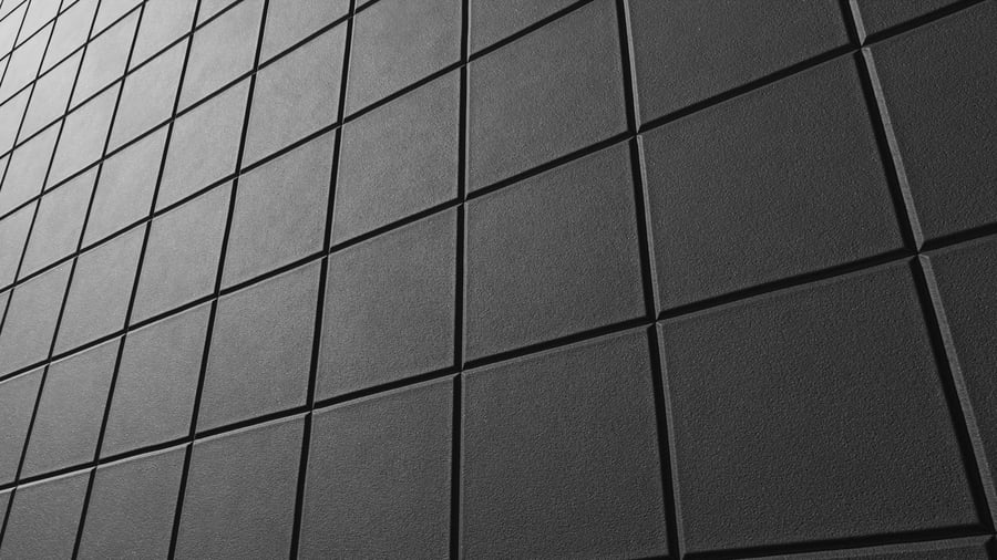 Foam Tiles Acoustic Panel Texture, Black