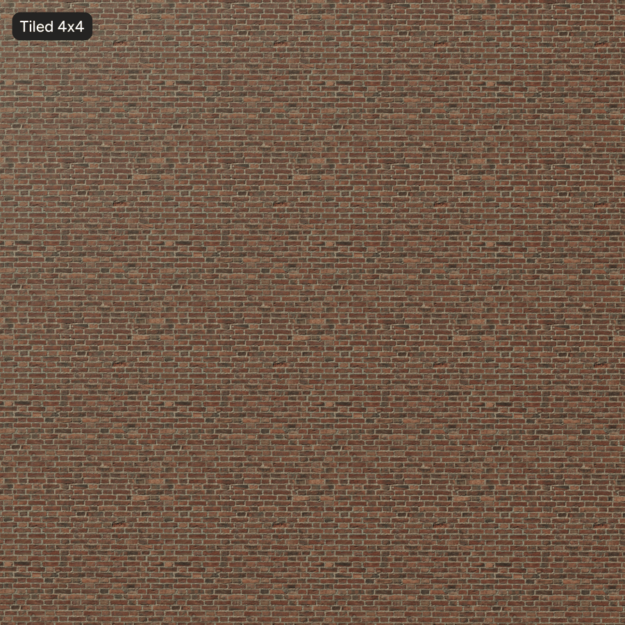 Old Flemish Bond Brick Wall Texture, Multicolor