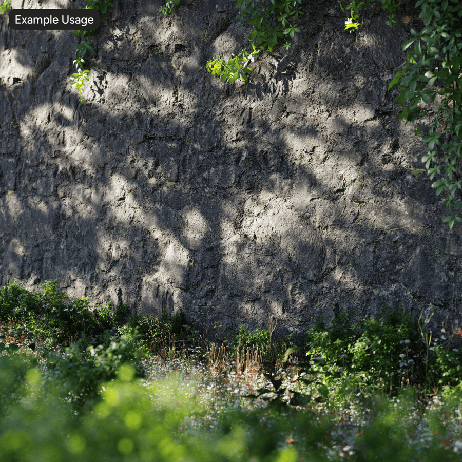 Mossy Old Stone Wall Texture