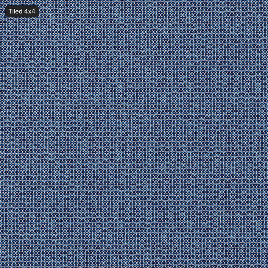 Textura de azulejo brilhante de cerâmica redondo Penny, azul-azul