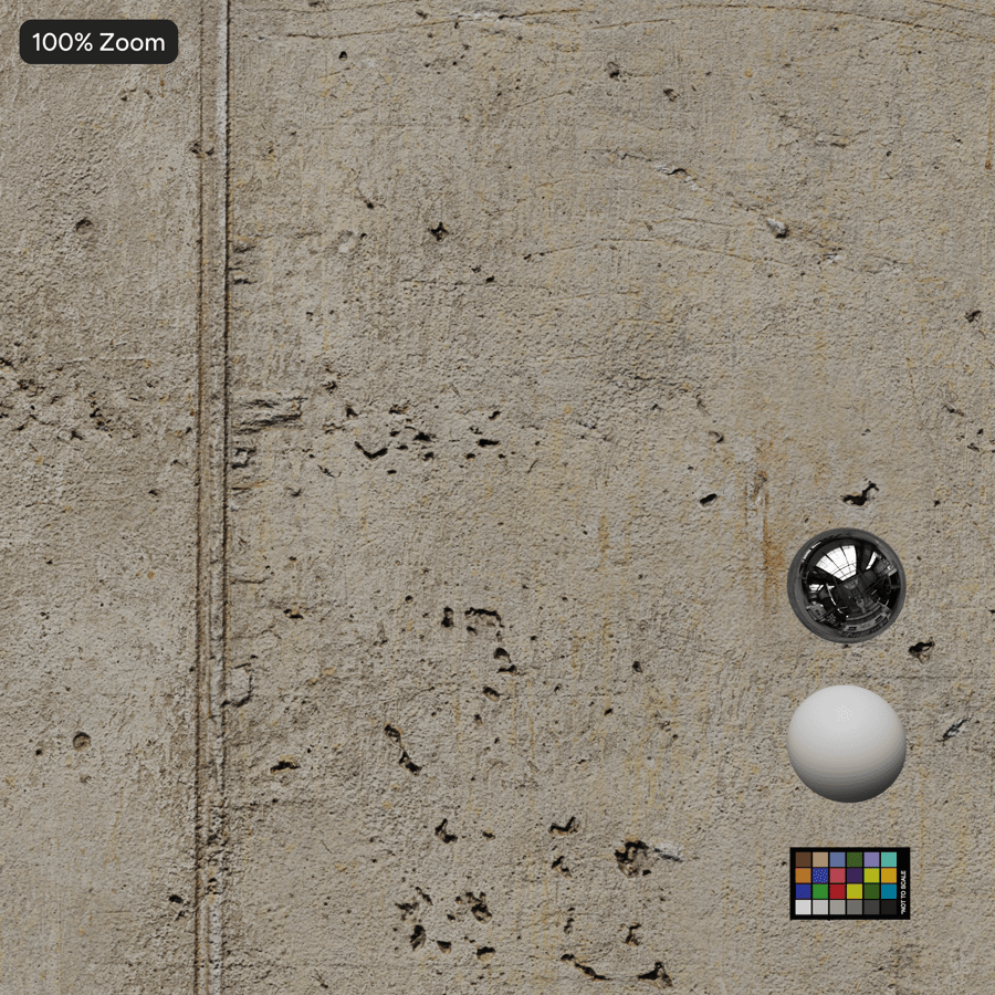 原位受損混凝土牆面紋理，灰色