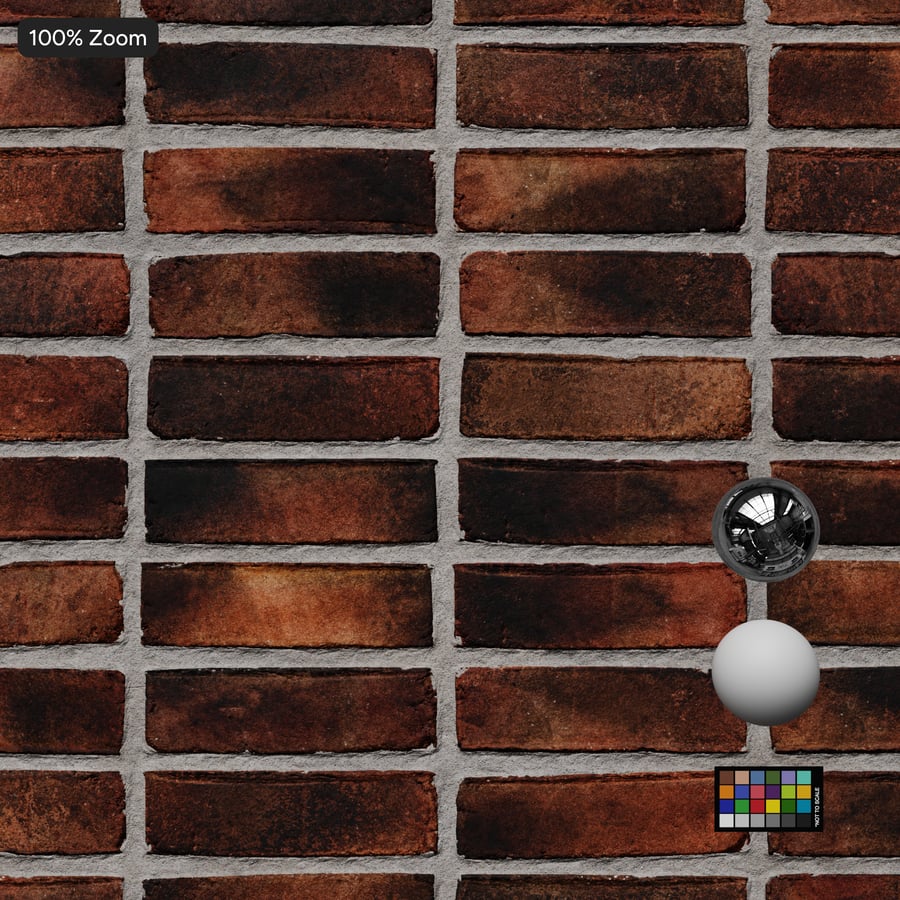 Sandfaced Stack Bond Brick Wall Texture, Orange