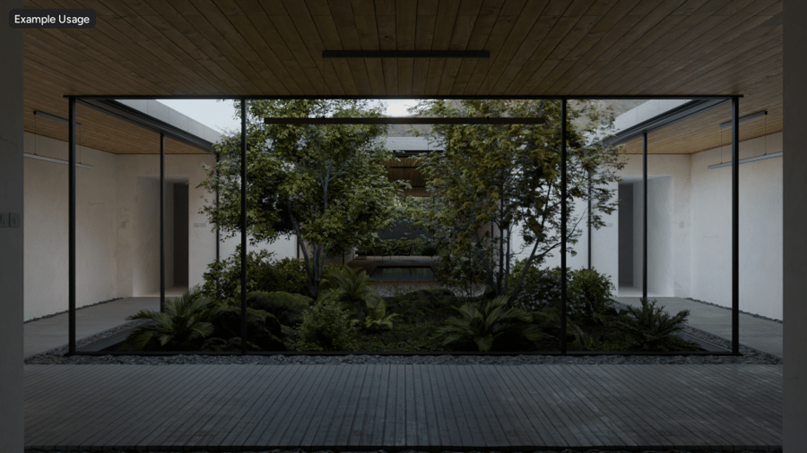 HDRI εξωτερικού χώρου με βραχώδη ακτή κατά τη συννεφιασμένη ανατολή