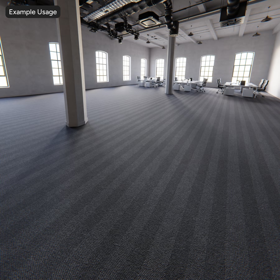 Stripes Designer Plüschflor Teppichboden Struktur, Schwarz