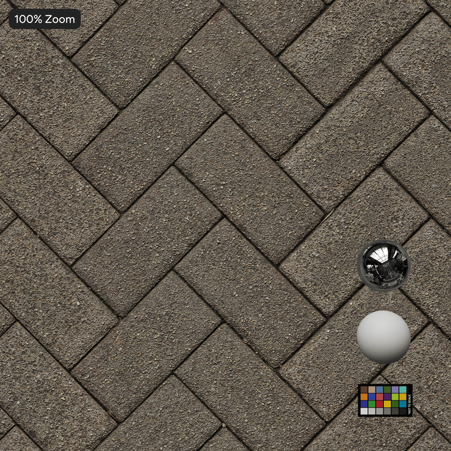 Visgraat betontegel textuur