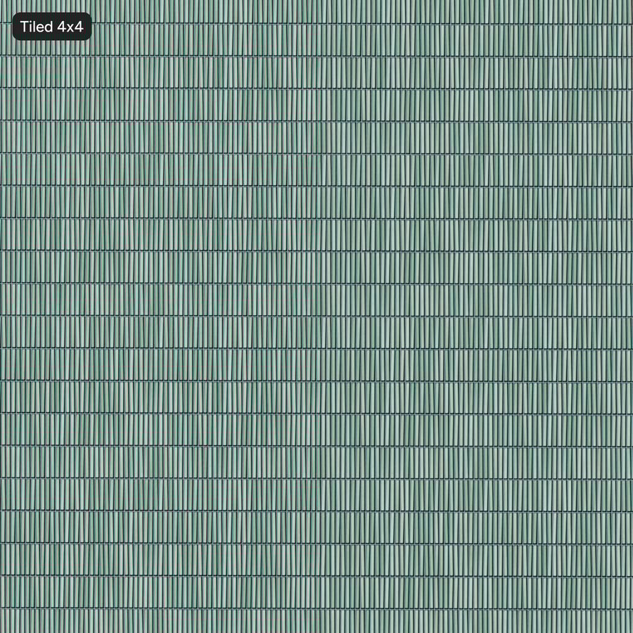 Yubi Ceramic Glossy Tile Texture, Green Haze