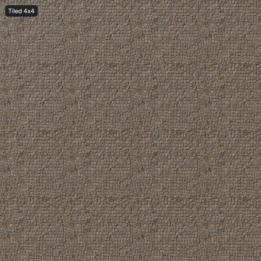 Worn Textured Cobblestone Floor Texture, Aged Gray