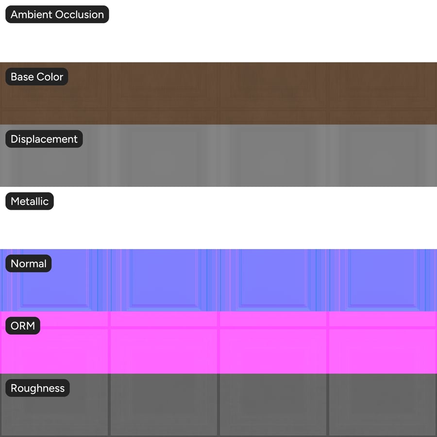 Faux métal embossé Texture de dalle de vinyle pour plafond, bronze