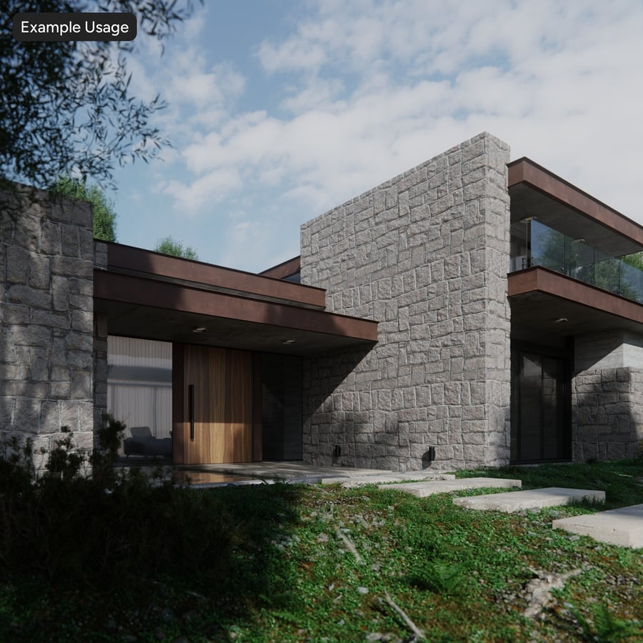 거친 잔해 돌벽 텍스처, 회색