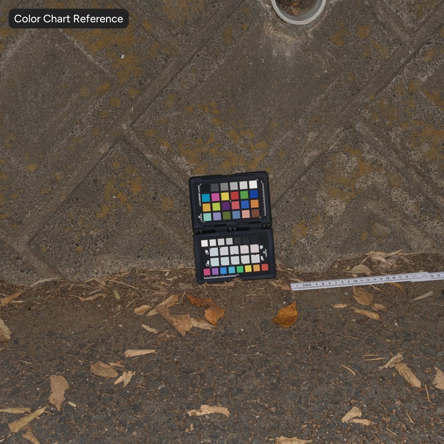 Stamped Herringbone Concrete Retaining Wall Texture