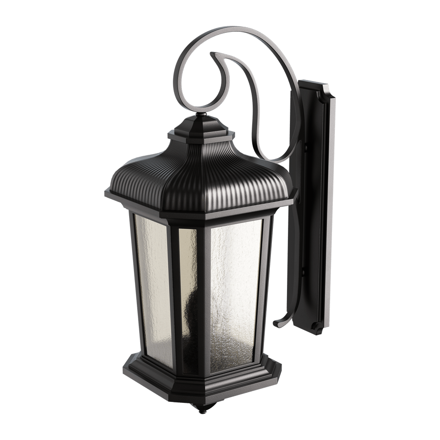 Vintage Outdoor Sconce Model, Black