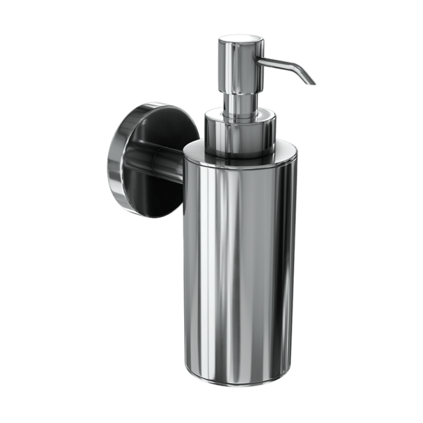 Modelo de dispensador de sabonete de parede cromado para casa de banho