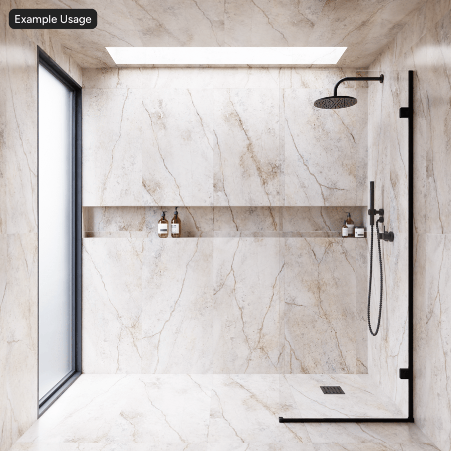 Rechthoekige Marmeren Matte Tegelstructuur, Licht Beige